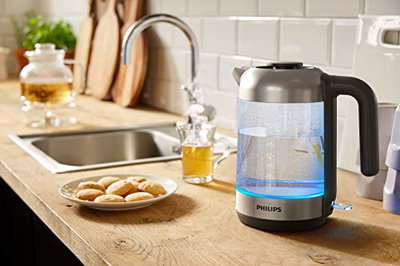 غلاية كهربائية فيليبس، 2200 واط، 1.7 لتر،HD9339/81 - شفاف اسود product image 7
