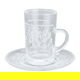 طقم بيالات شاي زجاج السيف غاليري، 12 قطع - شفاف product image 2