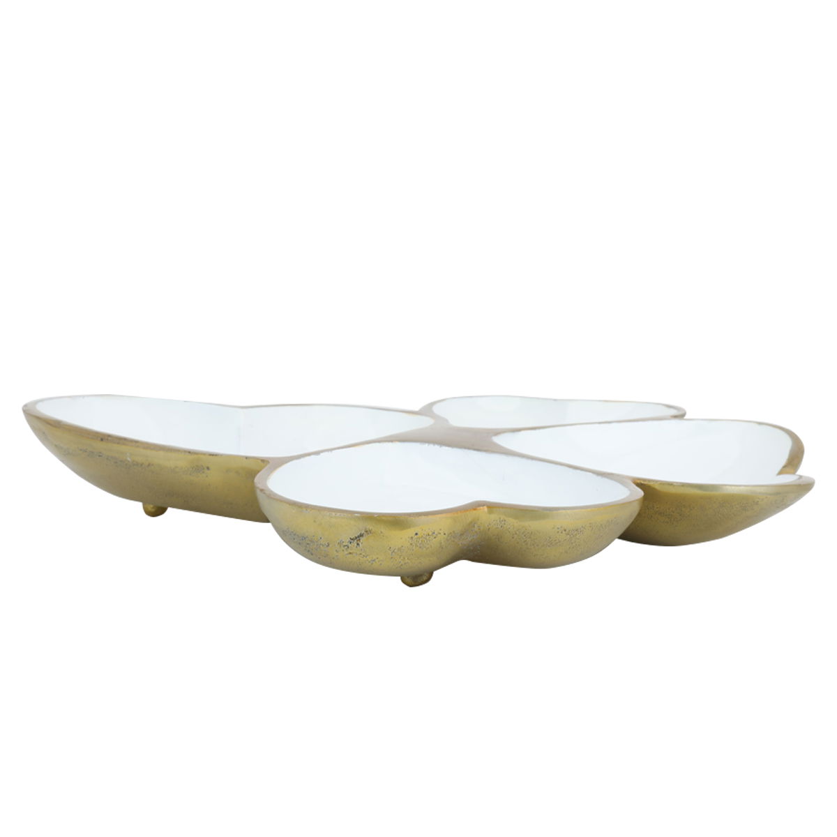 Al Saif Gallery porcelain serving plate, 34x32x4 cm, divided - white product image 2