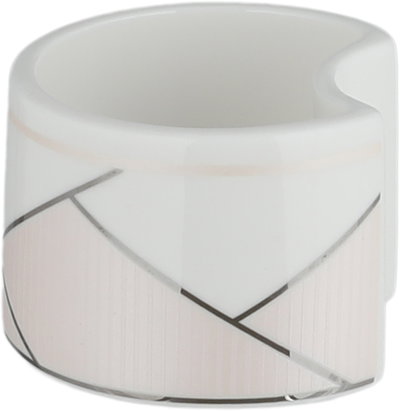 طقم تقديم سفرة بورسلان السيف غاليري، 166 قطعة، نقش فضي - أبيض وردي product image 15