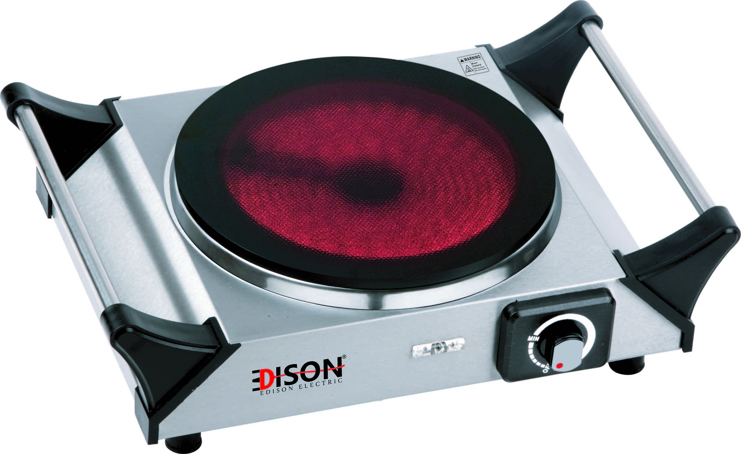 Edison Single Ceramic Boiler, 1200W, 31x21x9 cm, ES-3103C - Silver product image