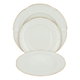 طقم سفرة بورسلان السيف غاليري، خط ذهبي، 60 قطعة - أبيض product image 5