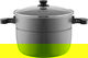 قدر ضغط كهربائي إديسون برو، وعاء جرانيت، 1600 واط، 12 لتر، 10 وظائف طبخ- فضي اسود product image 5