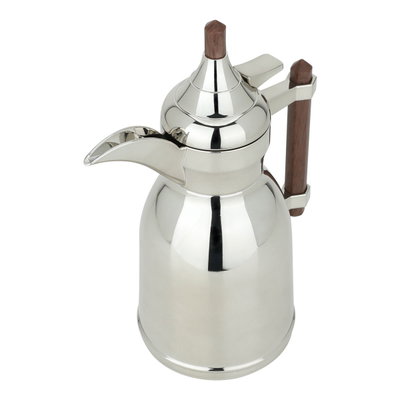 دلة شهد استيل السيف غاليري، 0.6 لتر، بيد خشبي غامق - فضي product image 2