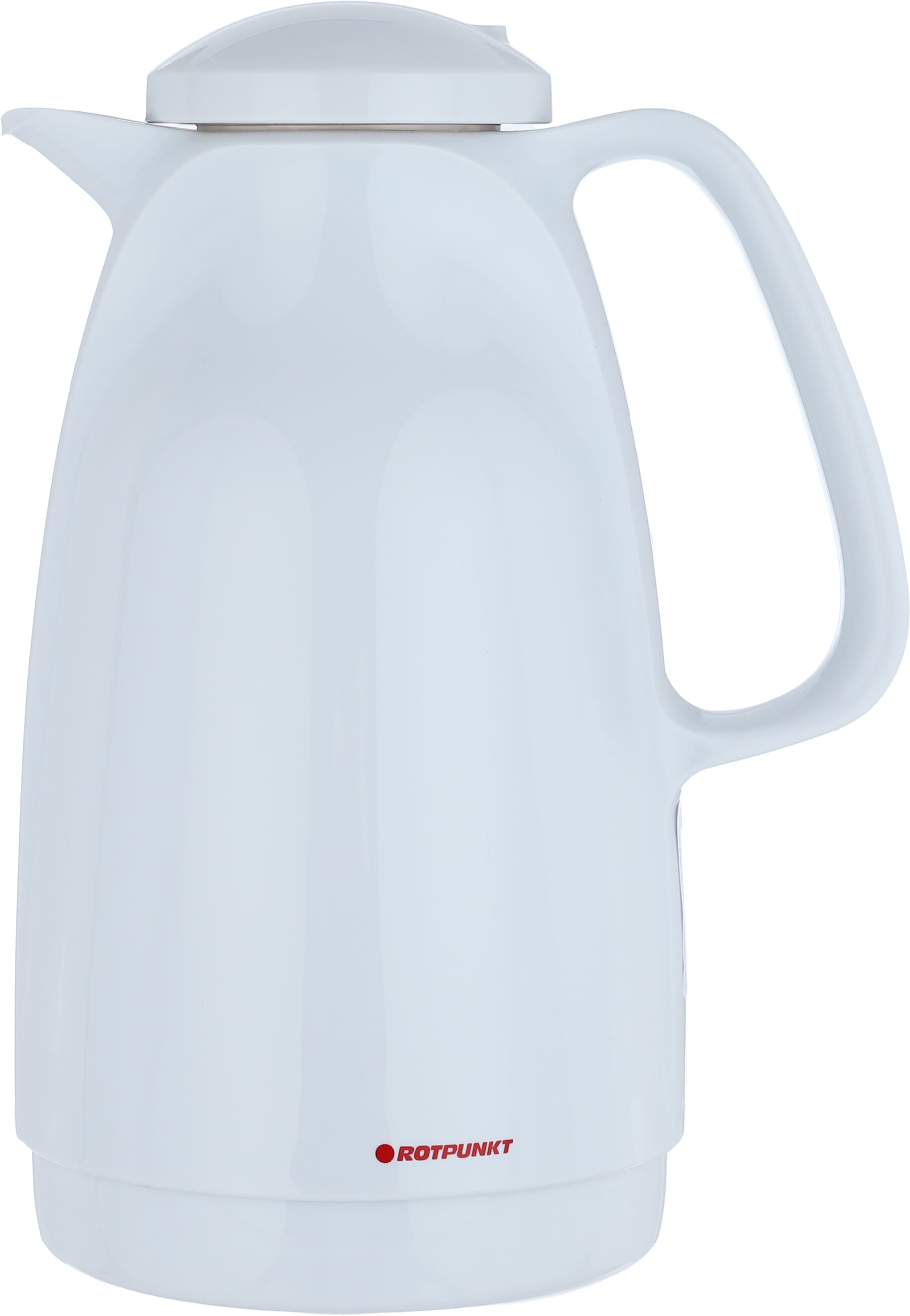 Rotpont thermos, 1.5 liters, glass inner container, plastic outer shell - white product image