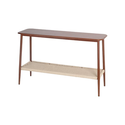 مدخل استقبال خشب راتان، 120×75×40 سم - بني product image 2