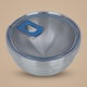 Al Saif Gallery Steel Food Container, 600 ml, Deep Round with Lid - Silver product image 1
