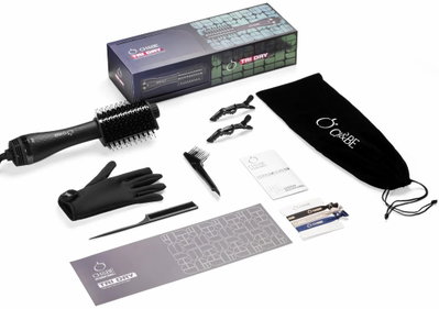 Cherry & Berry Hair Styling Brush Device, Triangular Volume Brush, CB-H03 - Black product image 3