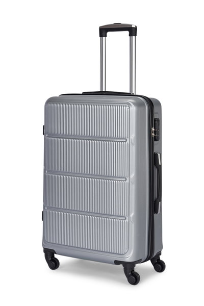 طقم شنط سفر ABS ليمرا، 3 مقاسات، 4 عجلات، قفل ارقام، WM-193 - فضي product image 2