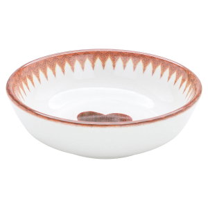 Al Saif Gallery porcelain serving plate, 10.5 cm, heart pattern - brown product image