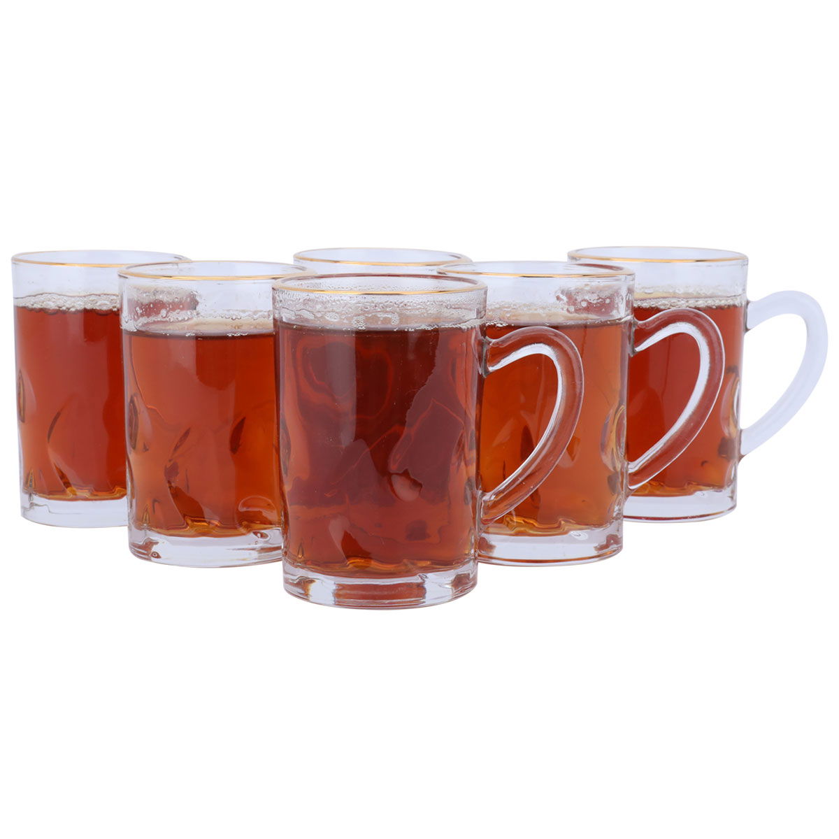 Al Saif Gallery glass tea set, 6 pieces - clear product image