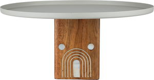 ستاند تقديم ستانلس استيل السيف غاليري، 30.5x30.5x16 سم، قاعدة خشب - كريمي خشبي product image 2