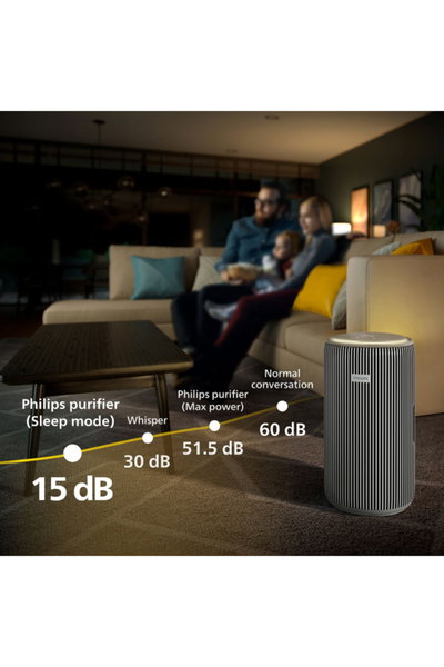 منقي هواء ذكي فليبس، فلتر HEPA، 5 سرعات، ينقي مساحة 156 م²، تحم عن طريق تطبيق، قفل للأطفال، AC4220/12 - فضي product image 5