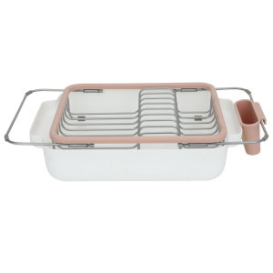 Al Saif Gallery Stainless Steel Plate Stand, Plastic Base - Silver product image 2