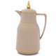 Al Saif Gallery Sawar 2 Plus Thermos, 1 liter, thermal glass inner container, plastic outer shell - dark beige product image 1