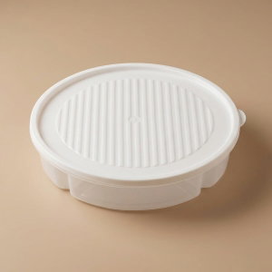 Al Saif Gallery plastic nuts container, divided into 5 compartments, with lid, 2000 ml - white product image