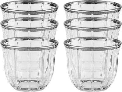 طقم فناجين قهوة سعودية زجاج السيف غاليري، 6 قطع، 60 مل - شفاف product image 1