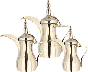 طقم دلال استيل السيف، 3 قطع - ذهبي product image 1