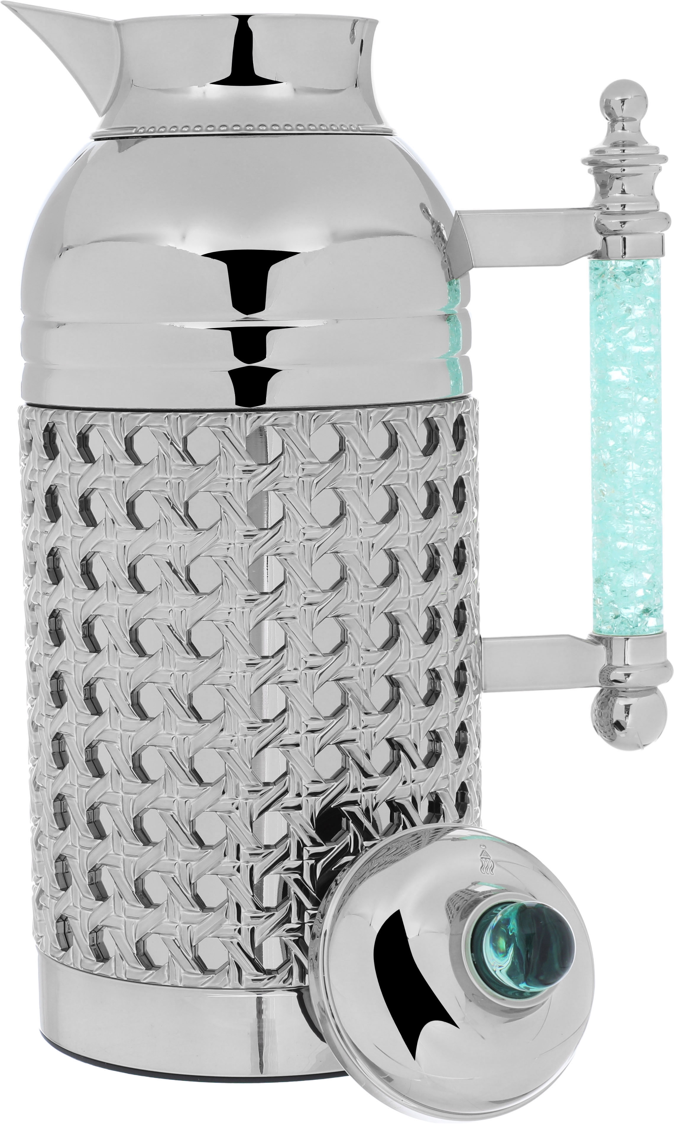 Al Saif Gallery Sarah steel thermos Set, 1/1 Liter, 2 Pieces - Silver product image 2