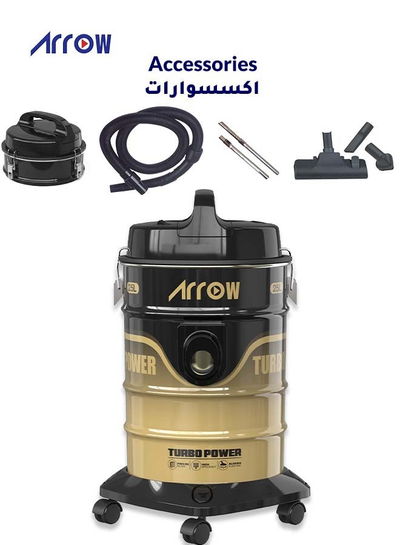 مكنسة برميل ارو، بقوة 2200 واط، 25 لتر، RO-25VSY - اسود ذهبي product image 6