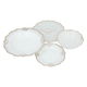 طقم سفرة بورسلان السيف غاليري، نقش فضي، 65 قطعة - أبيض product image 3