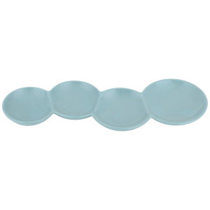 Al Saif Gallery porcelain serving plate, divided into 4 boxes - green product image