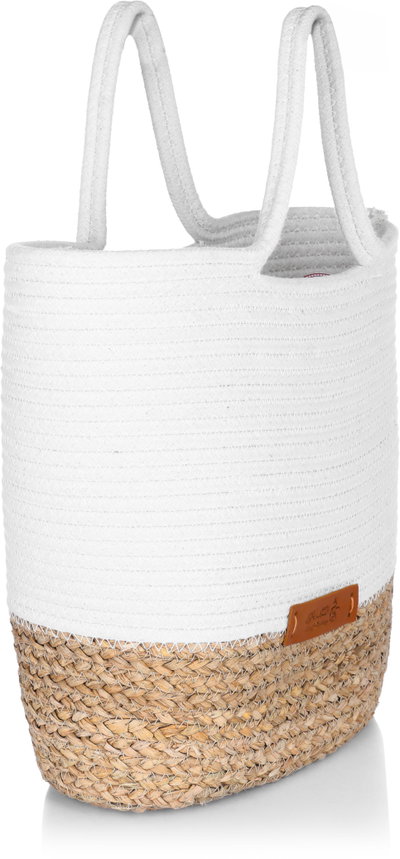 Al Saif Gallery wicker thermos bag, 36 x 36 cm - white product image 3
