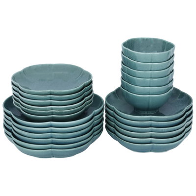 طقم عشاء بورسلان السيف غليري، 24 قطعة - أبيض product image 2