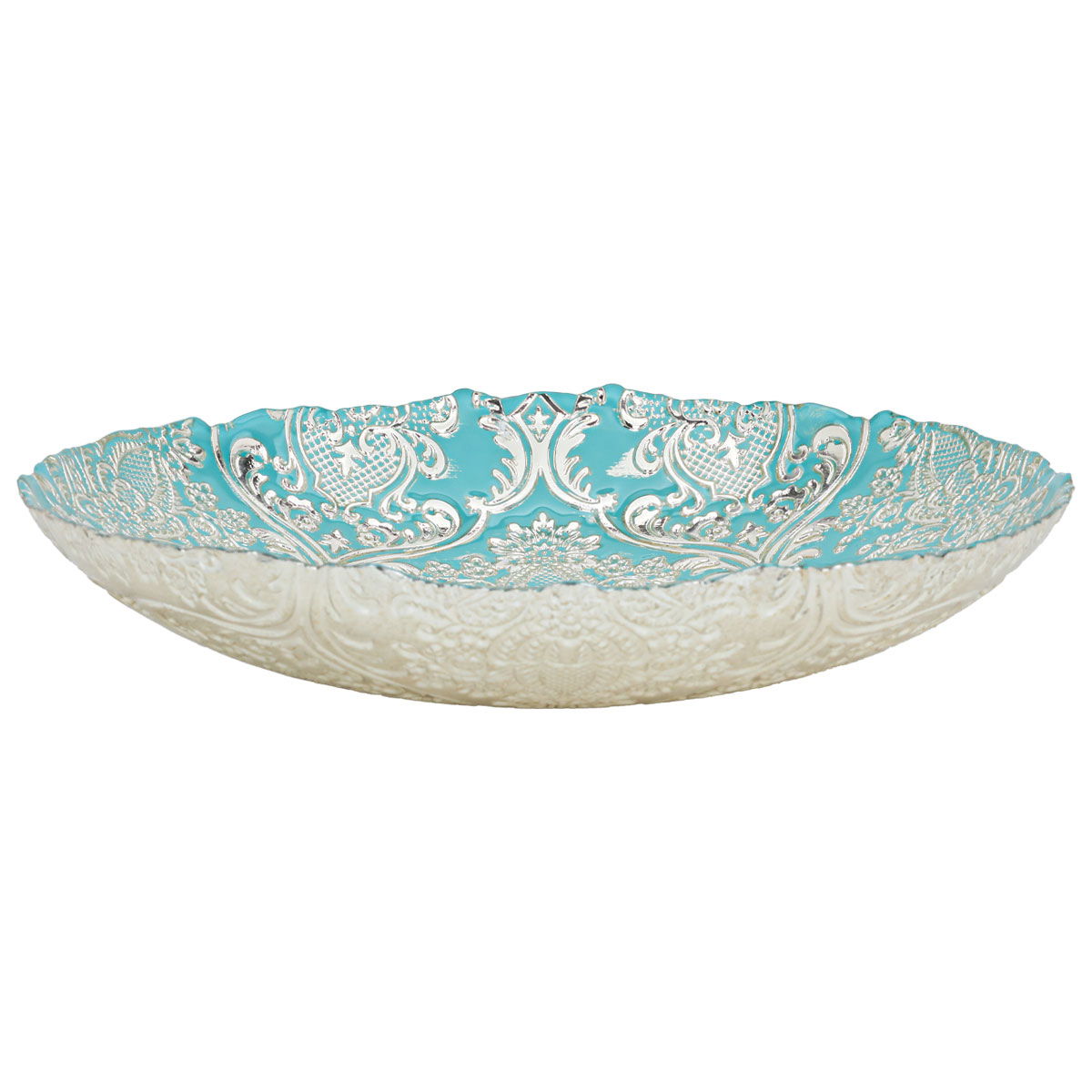 Al Saif Gallery Glass Serving Plate, 30X30X5 Cm - Turquoise product image 2