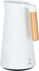 Timeless Linda Thermos, 1 liter, wooden handle, thermal glass inner container, plastic outer shell - white product image 4