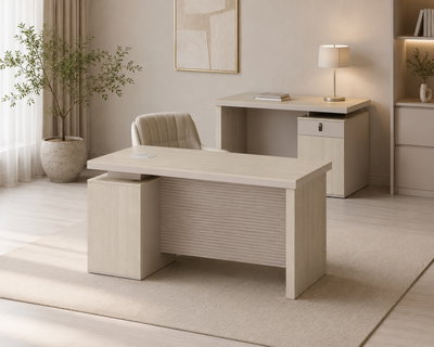 مكتب إداري مودرن خشب MDF، 160x70x75 سم - بيج product image 3