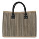 Al Saif Gallery wicker thermos bag, 39 x 31 cm - black beige product image 1