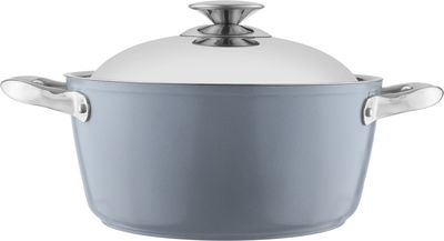 طقم قدور المونيوم صافلون، 10 قطع - رمادي فاتح product image 5