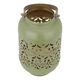 Al Saif Gallery Steel Candle Holder with Gold Handle, 10 x 10 x 19 cm, Small - Oily product image 2