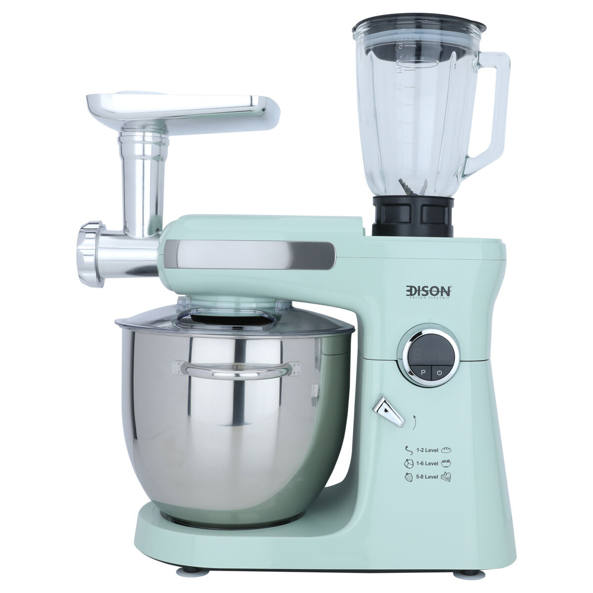 Edison Fm162 Digital Electric Kneading Machines, 2000 Watt, 10 Liter, 8 Speeds, 4 Functions - Light Green product image 1