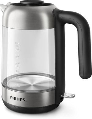 غلاية كهربائية فيليبس، 2200 واط، 1.7 لتر،HD9339/81 - شفاف اسود product image