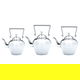 طقم إبريق سليمان استيل السيف غاليري، 1.2+1.6+2.0 أونصة، 3 قطع - فضي product image 1
