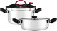 Sitram Stainless Steel Cookware Set, 2 Pieces, 4/6 Liter - Silver Black product image 2