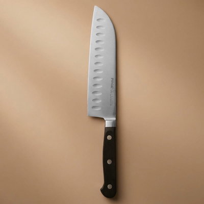 سكين استيل بيد بلاستيك بيرج، 7.5 إنش، نصل عريض - أسود product image 1