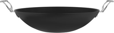 Alsaif Plus Teflon Deep Frying Pan, 36cm, Stainless Steel Handles – Black product image 2
