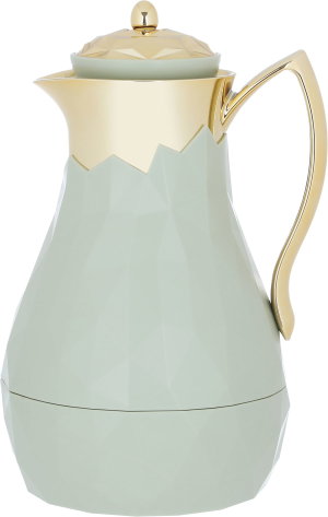 Everest Diamond Thermos, 1 liter, glass inner container, plastic outer shell - light green product image 2