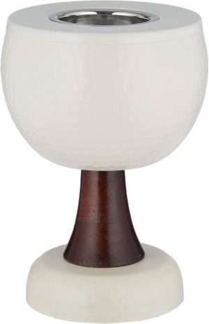 مبخرة ستانلس ستيل السيف غاليري، 13x13x19 سم ، دائرية - كريمي خشبي product image 2