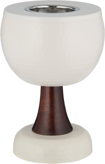 مبخرة ستانلس ستيل السيف غاليري، 13x13x19 سم ، دائرية - كريمي خشبي product image 2