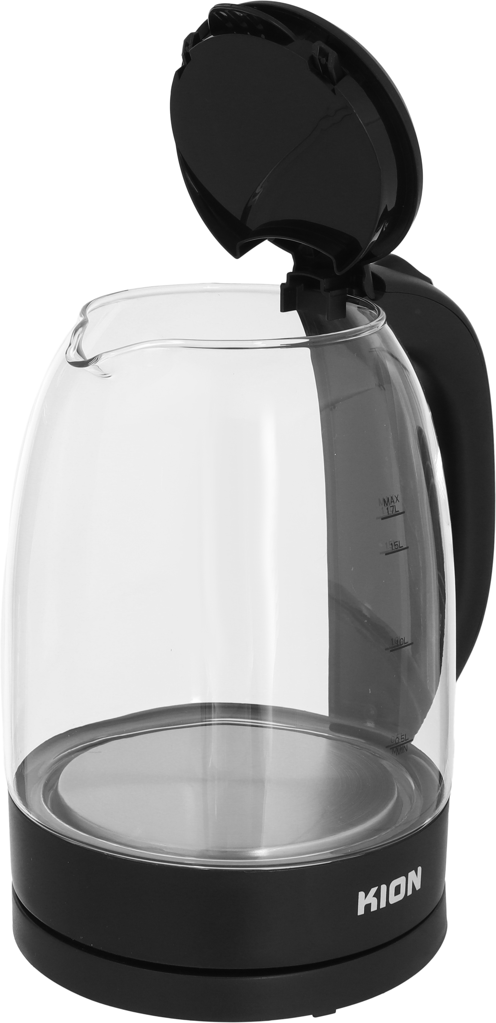 Keon Glass Water Kettle, 2200 Watt, 1.7 Liter, BWK170GG22BO - Black product image 3