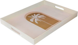 Al Saif Gallery Plastic Serving Tray, 48x35.5x4 cm, Rectangular - Cream Beige product image 2