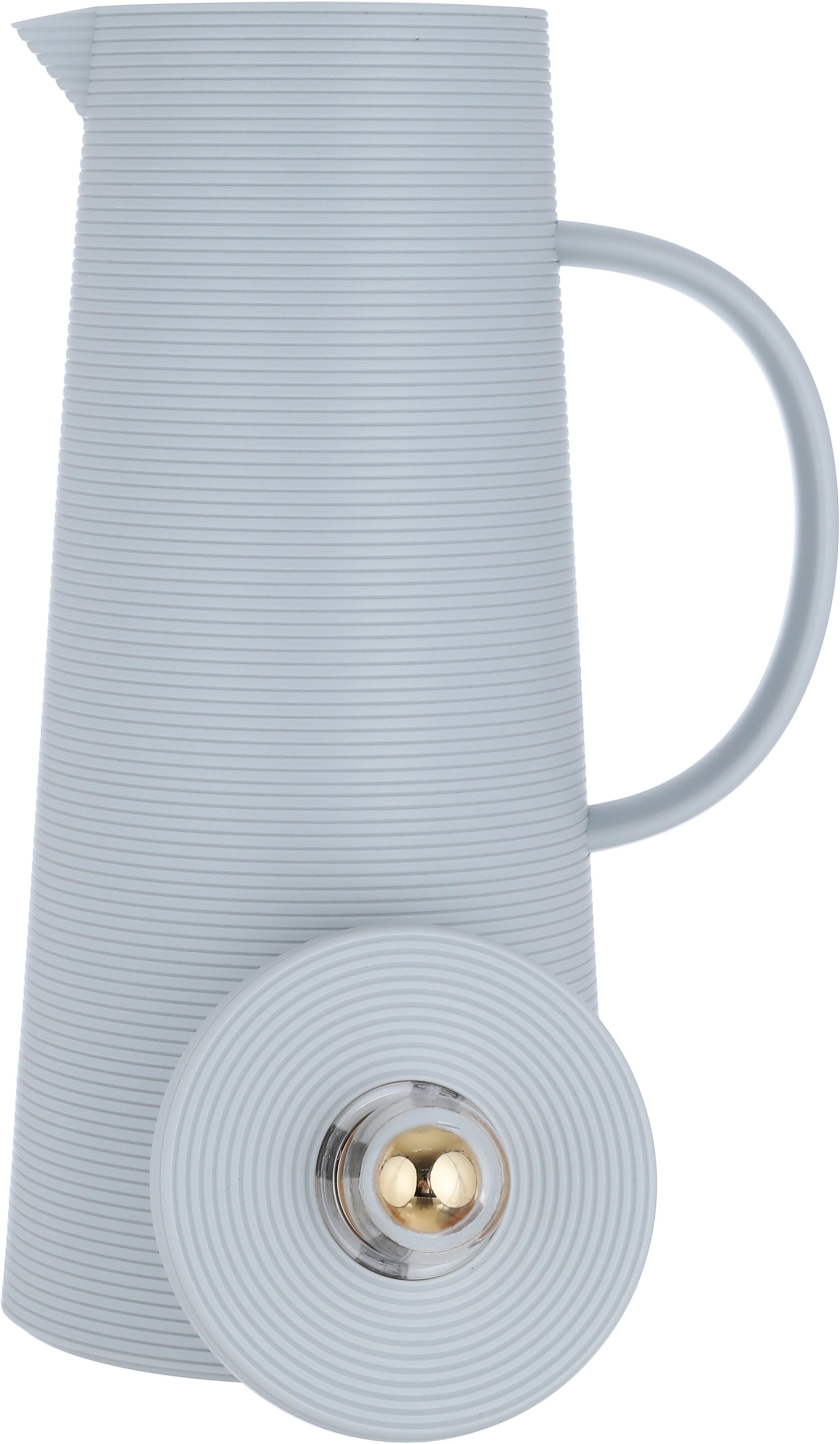 Al Saif Gallery Royal 8 thermos, 1 liter, thermal glass inner container, plastic outer shell - light gray product image 3