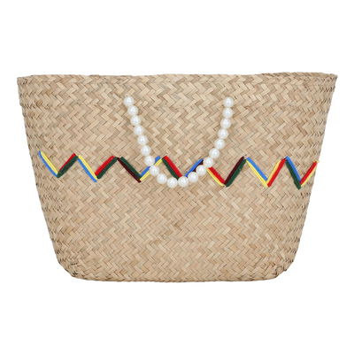 شنطة ترامس خوص السيف غاليري، 50×32 سم - بيج product image 1