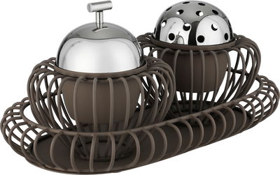 طقم مبخرة ستانلس استيل السيف غاليري، علبة بخور، طوفرية بيضاوي - كابتشينو product image 2