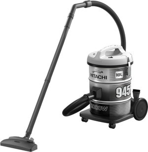 مكنسة برميل هيتاشي، 18 لتر، 2000 واط، CV-945FSS220PG(ME) - فضي product image