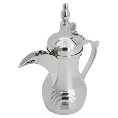 Al Saif Gallery Steel coffee Dallah, 25 x 7 x 16 cm, engraved - silver product image 2